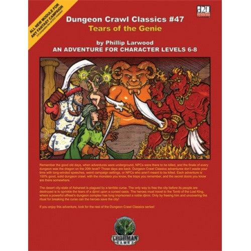 Dungeon Crawl Classics - #47 Tears of the Genie is available at exclusivasunibis Austria, Austria's Source for RPG!