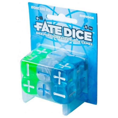 Fate Dice - Dice Set - Atomic Robo available at exclusivasunibis Austria