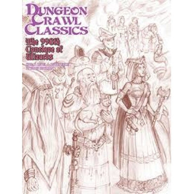 Dungeon Crawl Classics - #88 The 998th Conclave of Wizards Sketch Cover is available at exclusivasunibis Austria, Austria's Source for RPG!