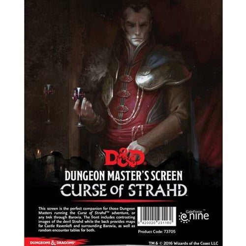 Dungeons and Dragons 5th Edition - Curse of Strahd Dungeon Master's Screen is available at exclusivasunibis Austria, Austria's Source for RPG!